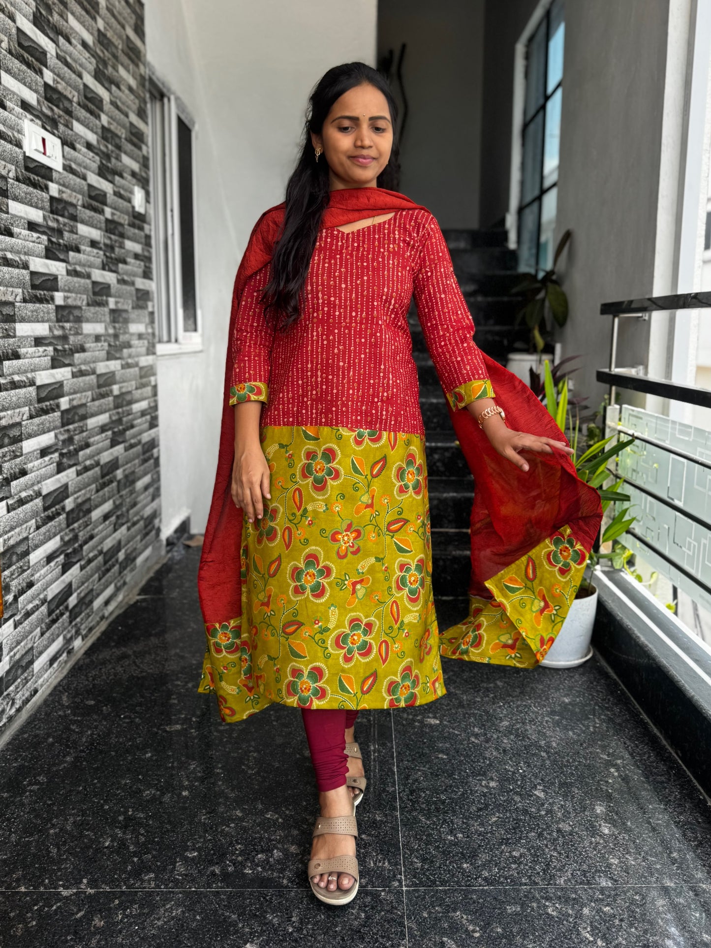 Ajrak & Rayon Printed 2-Piece Set