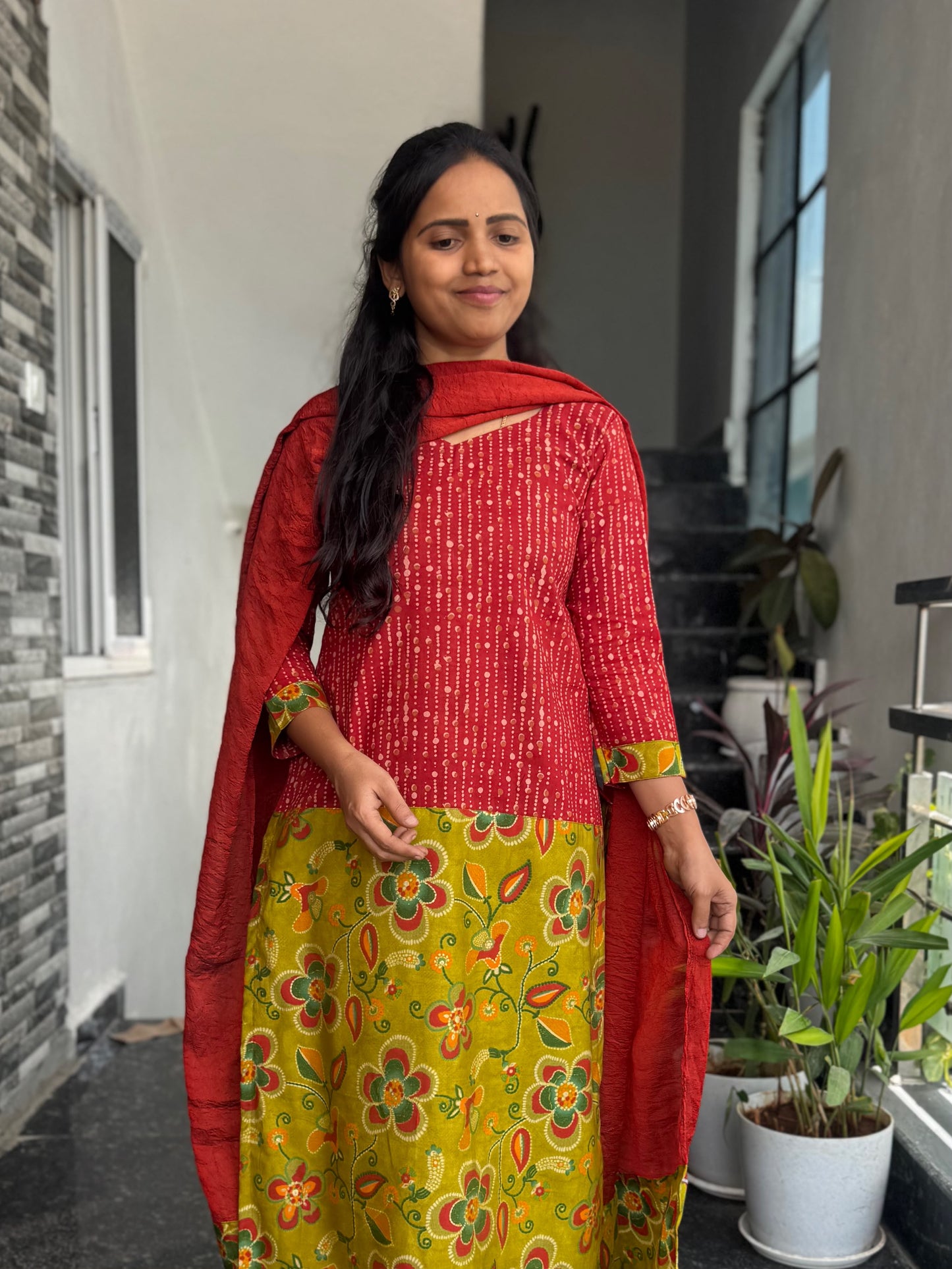 Ajrak & Rayon Printed 2-Piece Set