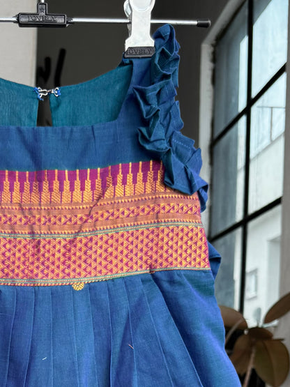 Royal Blue Narayanpet Kids Wear