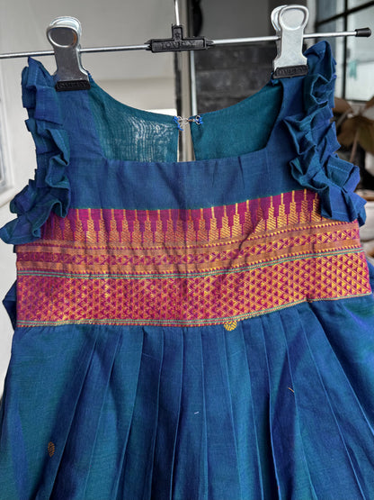 Royal Blue Narayanpet Kids Wear