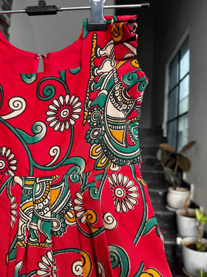 Kalamkari Cotton Kids Wear